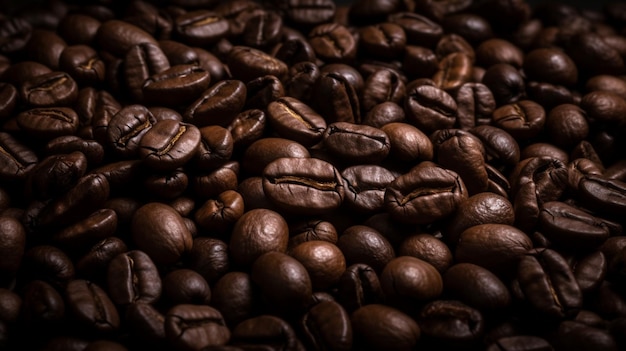 Roasted coffee beans can be used as a background