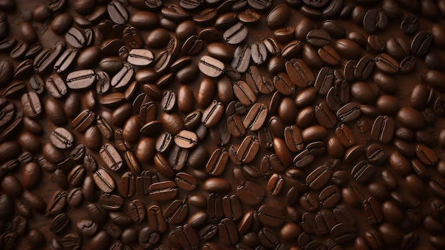 Иллюстрация жареного кофе в зернах Цифровое Искусство
