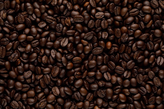 Roasted coffee beans pattern