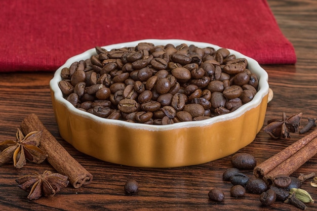 Roasted coffee beans