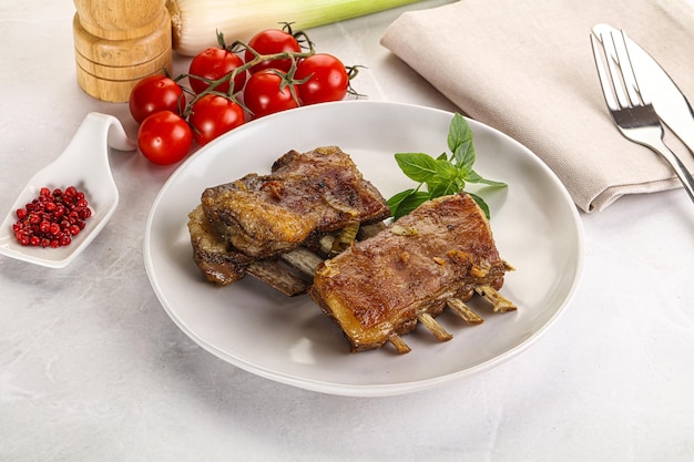 Roasted Lamb ribs with spices