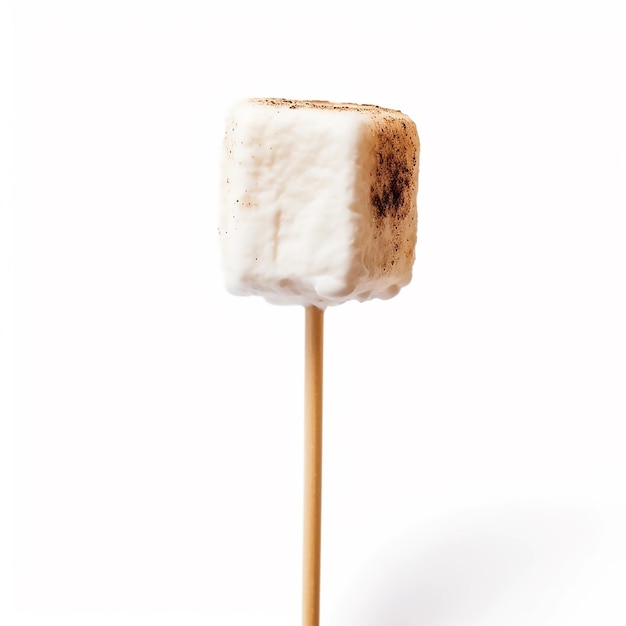 Roasted Marshmellow on the white background