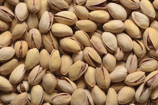 Roasted pistachios background