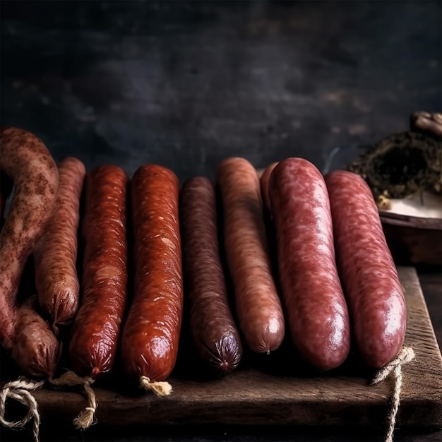 Roasted sausages