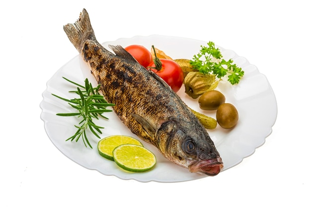 Roasted seabass