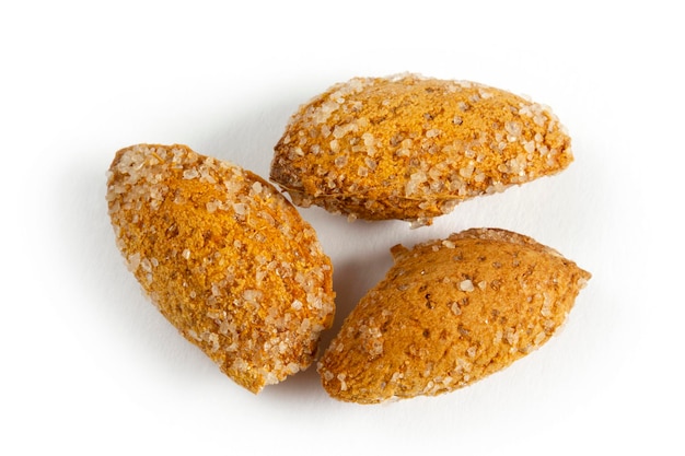 Roasted shelled and salted almonds