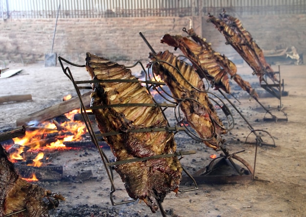 Arrosto al tipico paletto argentino