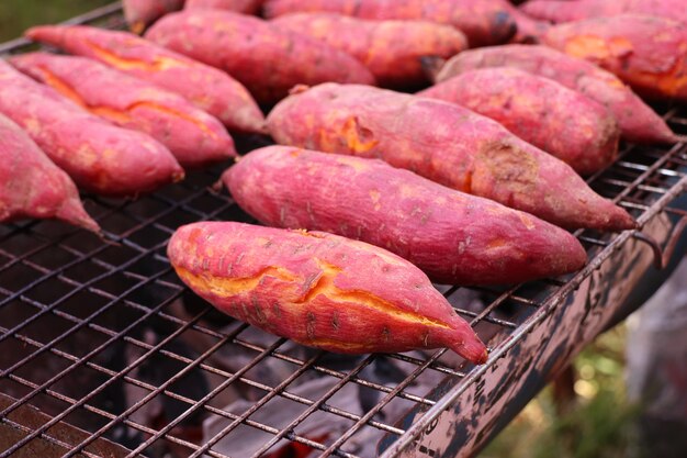 roasted yam sweet potato