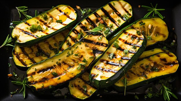 Foto zucchine arroste con spezie ed erbe