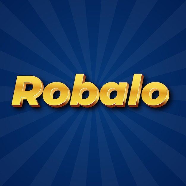 Robalo Text effect Gold JPG attractive background card photo