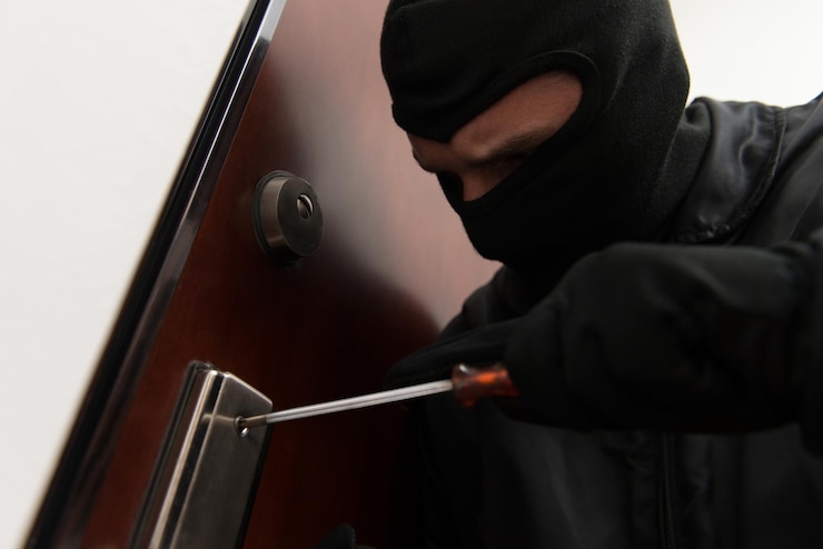 Photo robber tries to break in