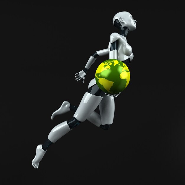 Robot - 3D-afbeelding