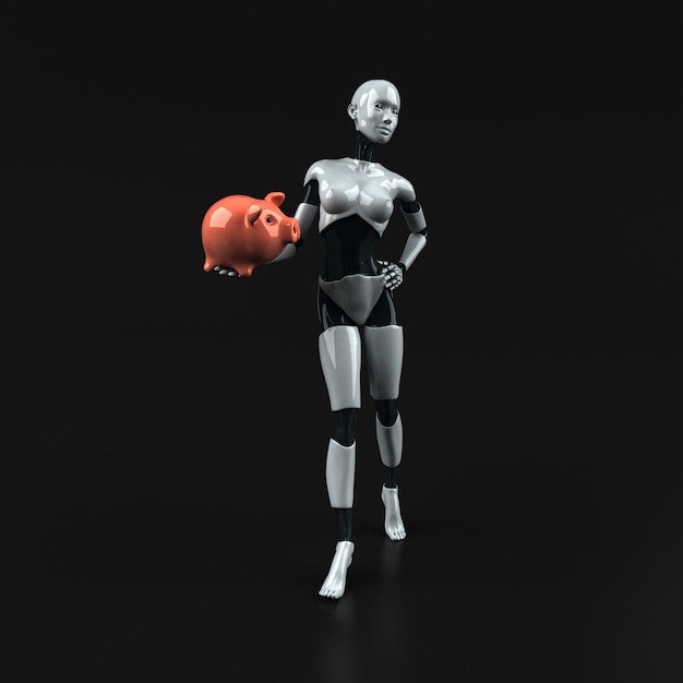 Robot - 3D illustratie