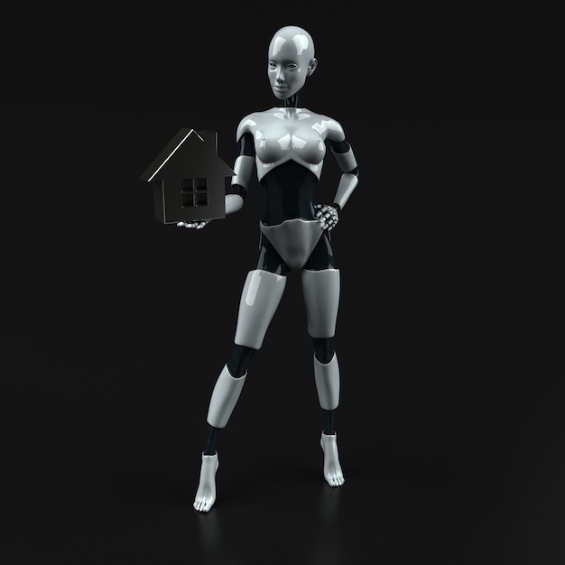 Робот - 3D иллюстрации