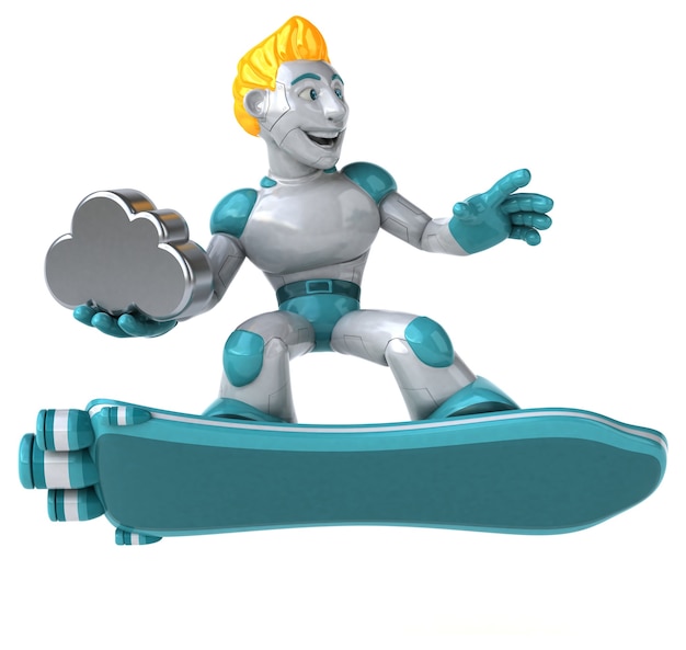 ロボット-3Dイラストレーション