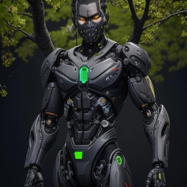 Premium Photo | Robot armor armor design male humanoid ai robot character  suit of armor