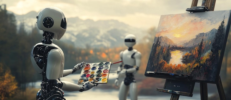 Photo 自然を描くロボットアーティスト