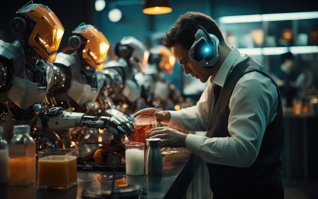 Robot bartender nauwkeurige drankmengsel