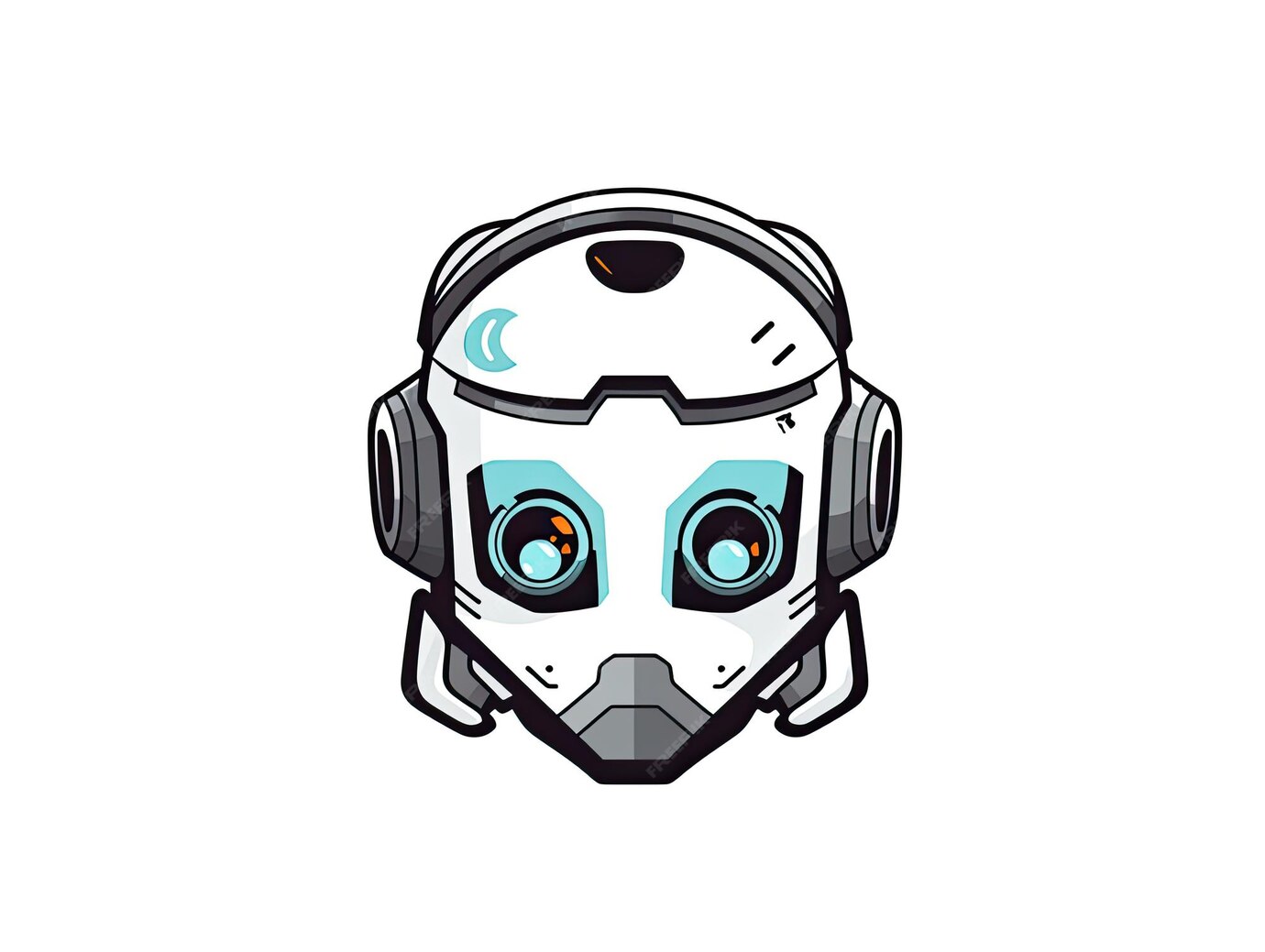 Premium AI Image Robot Chatbot AI Bot Cartoon Logo Badge Design premium-ai-image-robot-chatbot-ai-bot-cartoon-logo-badge-design