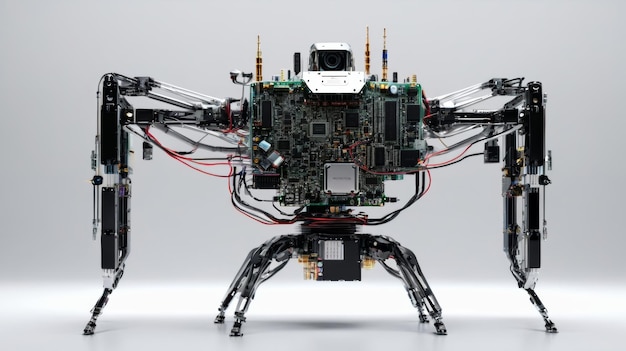 Robot Constructed From Electronics and Wires