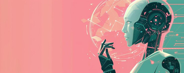 Photo a robot consultant advising on international trade investments leveraging ai for global finance