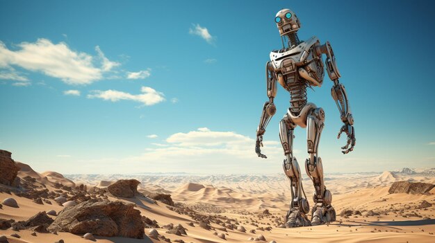 Robot in the desert