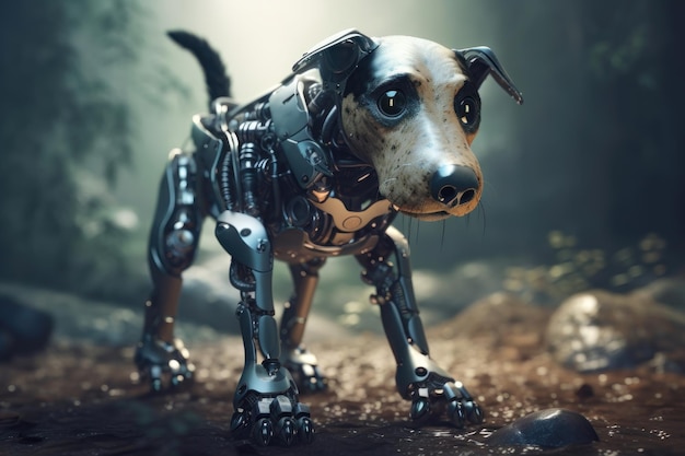 Robot dog AI generated