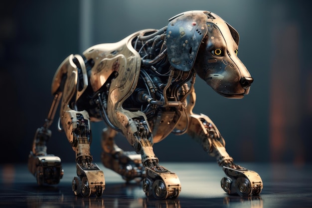 Robot dog AI generated