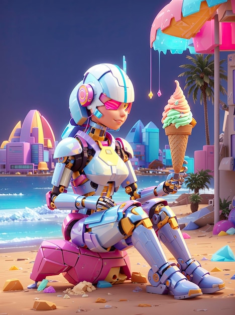 ROBO ICE CREAM jogo online no