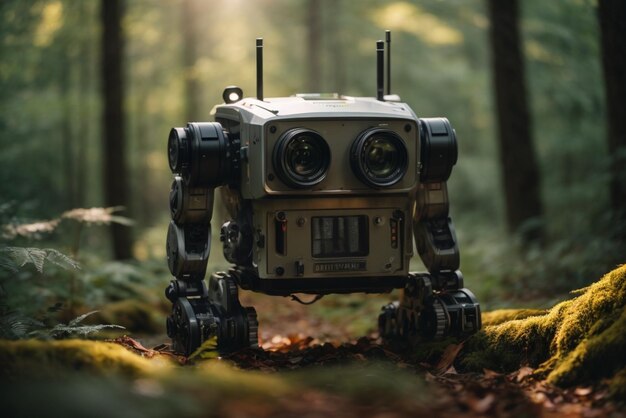 Robot in the forest Artificial intelligence