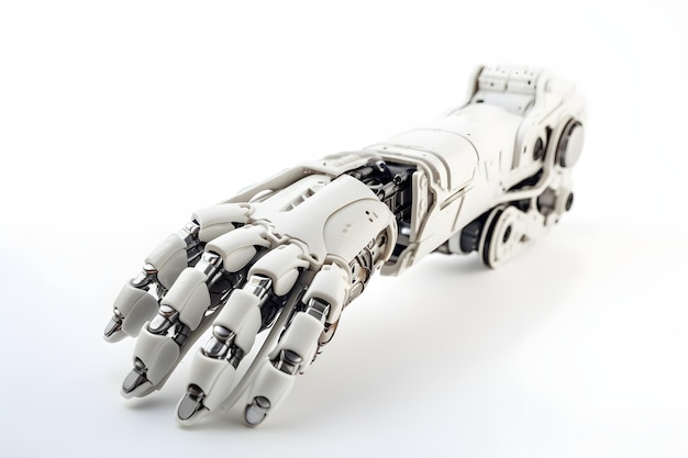 Robot hand geïsoleerde AI technologie achtergrond