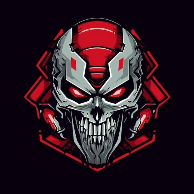 Robot head vector tshirt design