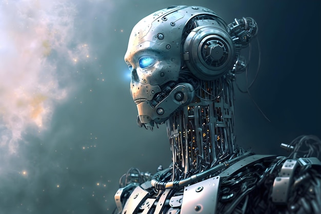 Robot humanoïde concept van AI