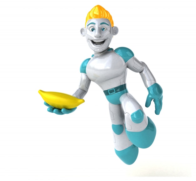 Robot met banaan