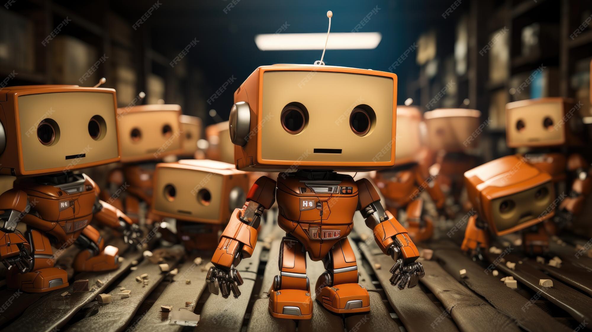 Premium Photo | Robot sorting boxes The robots sorts boxes of different ...