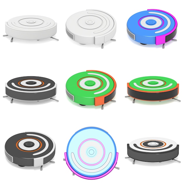 로봇 청소기 3d