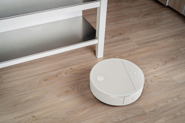 Robot vacuum cleaner or sweeper in house