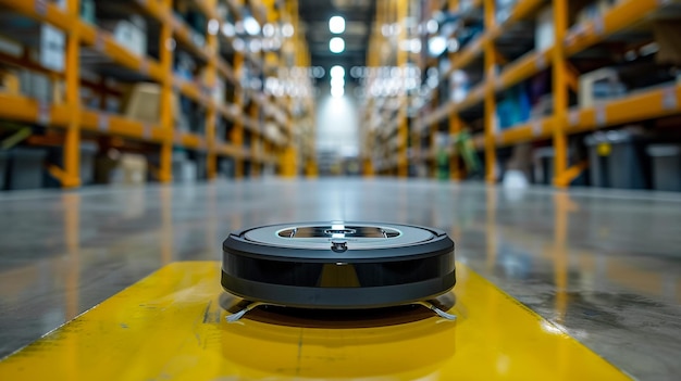 Robot vacuum cleaning floor