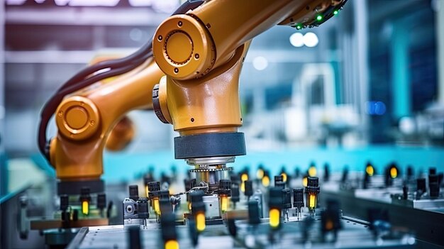 Robotic Arm production lines modern industrial technology