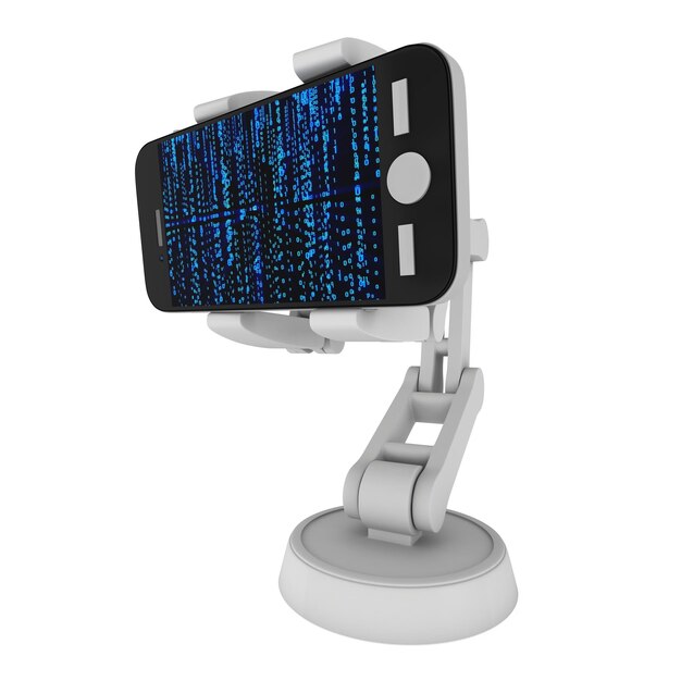 Роботизированная рука с двоичным кодом 3d
