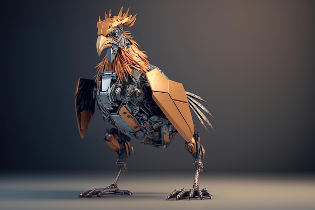 Robotic chicken robot studio shot