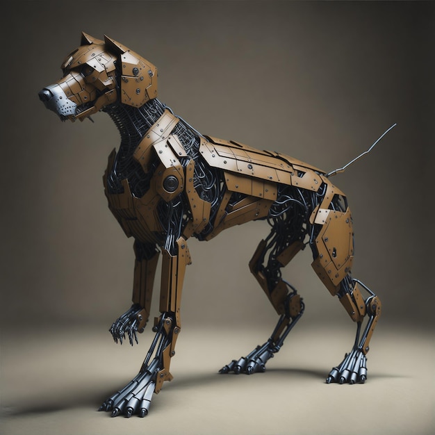 robotic dog made from iron man parts