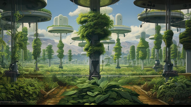 Robotic Farming Revolution Hydroponic Stacks and Sustainable Agriculture