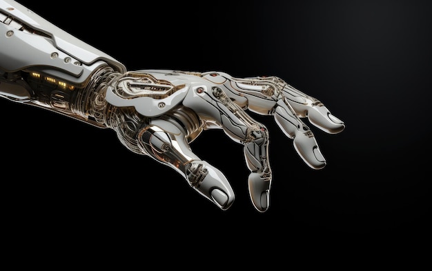 Роботизированная рука, указывающая пальцем