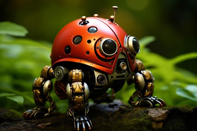 Robotic Ladybug A Tiny Wonder in Nature Generative by Ai