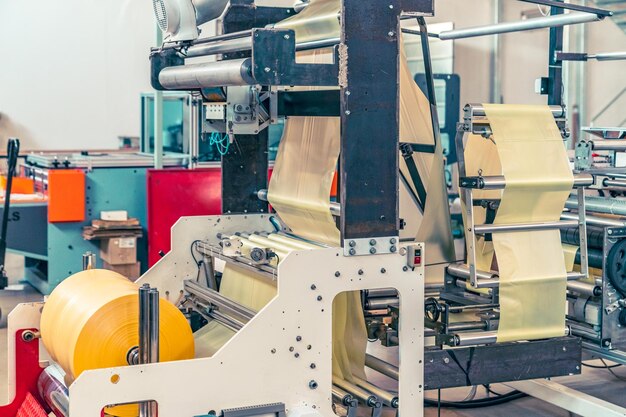 Robotic line for the production of plastic bags