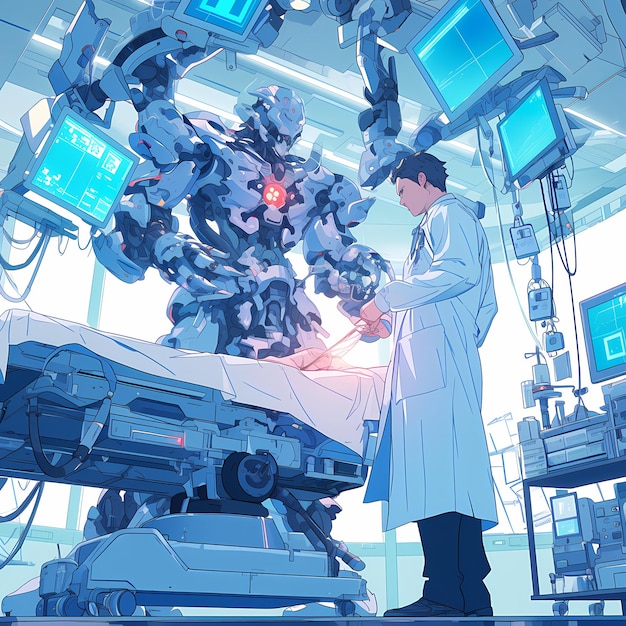 Robotic Surgeon in Action Advanced Technology in Healthcare