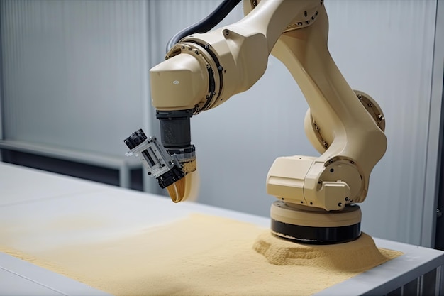 Robotic system with precise brush movements and seamless coating of metal surface