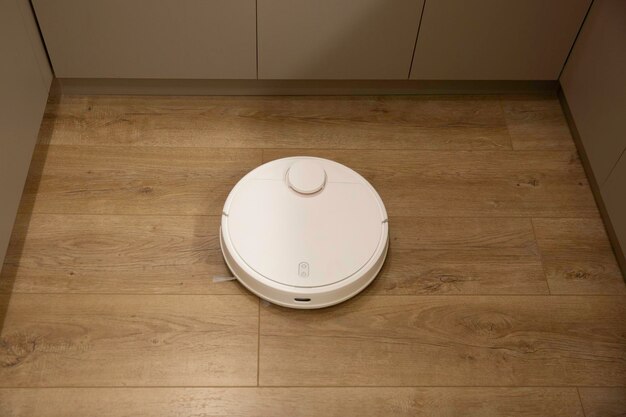 Robotic Vacuum Cleaner On Laminate