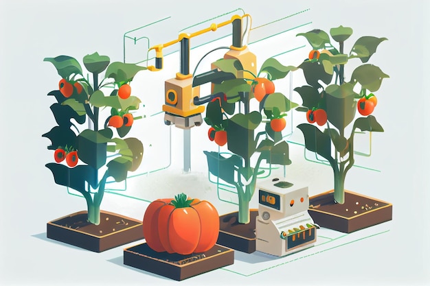 Robotic Watering Farm Plant Automatic Irrigation